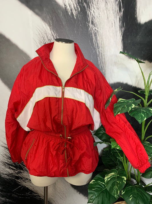 80’s Cherry Bomber Jacket